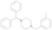 1-(Diphenylmethyl)-4-[(3-methylphenyl)methyl]piperazine