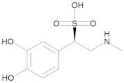 (1R)-1-(3,4-Dihydroxyphenyl)-2-methylaminoethanesulphonic Acid (Adrenaline beta-Sulphonate)