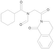 N-Formyl-N-[2-oxo2-(1-oxo-3,4-dihydroisoquinolin-2(1H)-yl)ethyl]cyclohexanecarboxamide