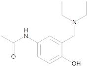 4-Acetamido-2-diethylaminomethylphenol