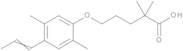 5-[2,5-Dimethyl-4-(prop-1-enyl)phenoxy]-2,2-dimethylpentanoic Acid