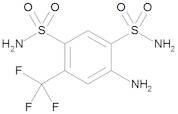 4-Amino-6-(trifluoromethyl)benzene-1,3-disulphonamide