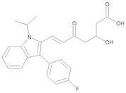 (6E)-7-[3-(4-Fluorophenyl)-1-(1-methylethyl)-1H-indol-2-yl]-3-hydroxy-5-oxohept-6-enoic Acid (5-Ketofluvastatin)