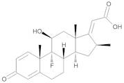 9-Fluoro-11β-hydroxy-16β-methyl-3-oxopregna-1,4,17(20)-trien-21-oic acid