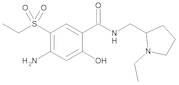 4-Amino-N-[[(2RS)-1-ethyl-pyrrolidin-2-yl]methyl]-5-(ethylsulphonyl)-2-hydroxybenzamide