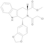Chloropretadalafil (Methyl (1R,3R)-1-(1,3-benzodioxol-5-yl)-2-(chloroacetyl)-2,3,4,9-tetrahydro-1H-pyrido-[3,4-b]indole-3-carboxylate)