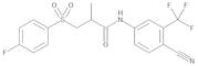 (2RS)-N-[4-Cyano-3-(trifluoromethyl)phenyl]-3-[(4-fluorophenyl)sulfonyl]-2-methylpropanamide (Dehy…