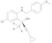(S)-5-Chloro-alpha-(2-cyclopropylethynyl)-2-[[(4-methoxyphenyl)methyl]amino]-alpha-(trifluoro-methyl)benzenemethanol