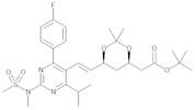 1,1-Dimethylethyl [(4R,6S)-6-[(E)-2-[4-(4-Fluorophenyl)-6-(1-methylethyl)-2-[methyl(methylsulfonyl)amino]pyrimidin-5-yl]ethenyl]-2,2-dimethyl-1,3-dioxan-4-yl]acetate