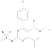 Ethyl 4-(4-Fluorophenyl)-6-isopropyl-2-[methyl(methylsulfonyl)amino]pyrimidine-5-carboxylate