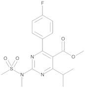 Methyl 4-(4-Fluorophenyl)-6-(1-methylethyl)-2-(methanesulfonamido)pyrimidine-5-carboxylate