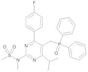 N-[5-[(Diphenylphosphinyl)methyl]-4-(4-fluorophenyl)-6-(1-methylethyl)-2-pyrimidinyl]-N-methylme...