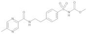 Methyl [[4-[2-[[(5-Methylpyrazin-2-yl)carbonyl]amino]ethyl]phenyl]sulphonyl]carbamate