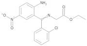 2-[[(2-Amino-5-nitrophenyl)(2-chlorophenyl)methylene]amino]acetic Acid Ethyl Ester
