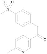 1-(6-Methyl-3-pyridinyl)-2-[4-(methylsulfonyl)phenyl]ethanone