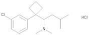 (1RS)-1-[1-(3-Chlorophenyl)cyclobutyl]-N,N,3-trimethylbutan-1-amine Hydrochloride