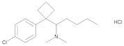 (1RS)-1-[1-(4-Chlorophenyl)cyclobutyl]-N,N-dimethylpentan-1-amine Hydrochloride