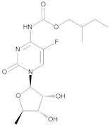 (2RS)-2-Methylbutyl [1-(5-Deoxy-beta-D-ribofuranosyl)-5-fluoro-2-oxo-1,2-dihydropyrimidin-4-yl]carbamate