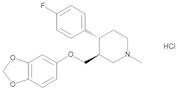 trans(-)-1-Methyl-3-[1,3-benzodioxol-5-yloxy)methyl]-4-(4-fluorophenyl)piperidine Hydrochloride