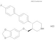 (+/-)trans-3-[(1,3-Benzodioxol-5-yloxy)methyl]-4-(4''-fluorophenyl-4'-phenyl)piperidine Hydrochlor…