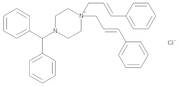 (4-(Diphenylmethyl)-1,1-bis[(E)-3-phenylprop-2-enyl]piperazinium Chloride