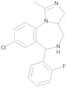 8-Chloro-6-(2-fluorophenyl)-1-methyl-3a,4,5,6-tetrahydro-3H-imidazo[1,5-a][1,4]benzodiazepine
