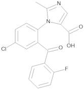 1-[4-Chloro-2-(2-fluorobenzoyl)phenyl]-2-methyl-1H-imidazole-5-carboxylic Acid