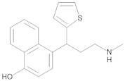4-[(1RS)-3-(Methylamino)-1-(thiophen-2-yl)propyl]naphthalen-1-ol