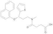 (S)-4-[Methyl[3-(naphthalen-1-yloxy)-3-(thiophen-2-yl)propyl]amino]-4-oxobutanoic Acid ((S)-Duloxetine Succinamide)