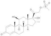 9-Chloro-11beta,17-dihydroxy-16alpha-methyl-3,20-dioxopregna-1,4-dien-21-yl Methanesulfonate (Icometasone 21-Mesylate)