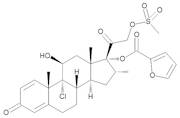 9-Chloro-11β-hydroxy-16α-methyl-21-[(methylsulfonyl)oxy]-3,20-dioxopregna-1,4-dien-17-yl Furan-2...