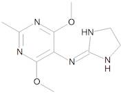 N-(Imidazolidin-2-ylidene)-4,6-dimethoxy-2-methylpyrimidin-5-amine (4-Methoxymoxonidine)
