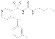 1-Butyl-3-[[4-[(3-methylphenyl)amino]pyridin-3-yl]sulfonyl]urea