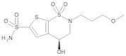 (4S)-3,4-Dihydro-4-hydroxy-2-(3-methoxypropyl)-2H-thieno[3,2-e]-1,2-thiazine-6-sulfonamide 1,1-Dioxide