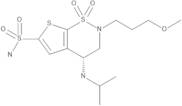 (4R)-4-(Isopropylamino)-2-(3-methoxypropyl)-3,4-dihydro-2H-thieno[3,2-e]-1,2-thiazine-6-sulfonamid…