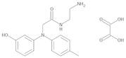 N-(2-Aminoethyl)-2-[(3-hydroxyphenyl)(4-methylphenyl)amino]acetamide Oxalate