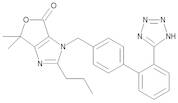 6,6-Dimethyl-2-propyl-3-[[2'-(1H-tetrazol-5-yl)biphenyl-4-yl]methyl]-3,6-dihydro-4H-furo[3,4-d]imidazol-4-one