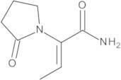 (2Z)-2-(2-Oxopyrrolidin-1-yl)but-2-enamide