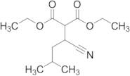 Diethyl 2-(1-Cyano-3-methylbutyl)propanedioate