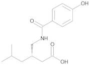 Pregabalin Paraben Amide ((3S)-3-[[(4-Hydroxybenzoyl)amino]methyl]-5-methyl Hexanoic Acid)