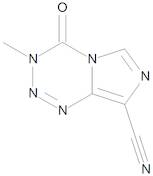 8-Descarboxamido-8-cyanotemozolomide (3,4-Dihydro-3-methyl-4-oxo-imidazo[5,1-d]-1,2,3,5-tetrazine-8-carbonitrile)