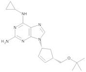 6-(Cyclopropylamino)-9-[(1R,4S)-4-[[(1,1-dimethylethyl)oxy]methyl]cyclopent-2-enyl]-9H-purine-2-amine (Abacavir tert-Butyl Ether)