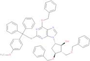 (1S,2S,3S,5S)-5-[2-[[(4-Methoxyphenyl)diphenylmethyl]amino]-6-(phenylmethoxy)-9H-purin-9-yl]-3-(phenylmethoxy)-2-[(phenylmethoxy)methyl]cyclopentanol