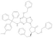 N-[(4-Methoxyphenyl)diphenylmethyl]-9-[(1S,3R,4S)-2-methylene-4-(phenylmethoxy)-3-[(phenylmethoxy)methyl]cyclopentyl]-6-(phenylmethoxy)-9H-purin-2-amine