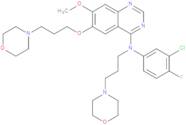 N-(3-Chloro-4-fluorophenyl)-7-methoxy-6-[3-(morpholin-4-yl)propoxy]-N-[3-(morpholin-4-yl)propyl]qu…