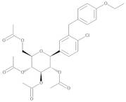 Dapagliflozin Tetraacetate ([(2R,3R,4R,5S,6S)-3,4,5-Triacetoxy-6-[4-chloro-3-(4-ethoxybenzyl)phenyl]tetrahydropyran-2-yl]methyl Acetate)