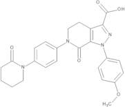1-(4-Methoxyphenyl)-7-oxo-6-[4-(2-oxopiperidin-1-yl)phenyl]-4,5,6,7-tetrahydro-1H-pyrazolo[3,4-c]pyridine-3-carboxylic Acid
