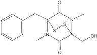 Hyalodendrin I; A 26771A; 3-Benzyl-6-hydroxymethyl-1,4-dimethyl- 3,6-epidithiopiperazin