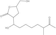2-(1-hydroxy-6-methyl-7-oxooctyl)-4-hydroxymethylbutanolide