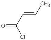 trans-Crotonyl chloride, 90%, tech.